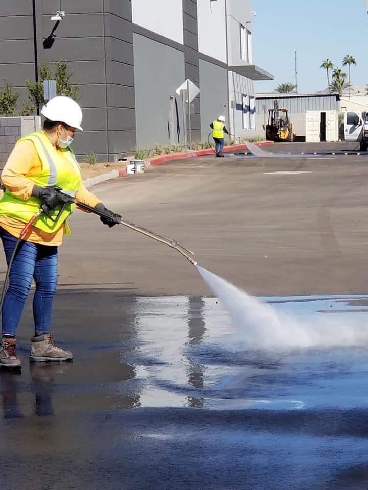 Commercial space cleaned and prepared for occupancy
